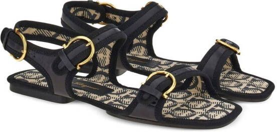 Ferragamo Nomadic Stories sandalen Zwart