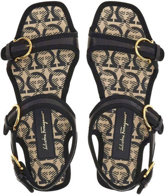 Ferragamo Nomadic Stories sandalen Zwart