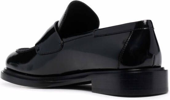 Ferragamo Nyx lakleren loafers Zwart