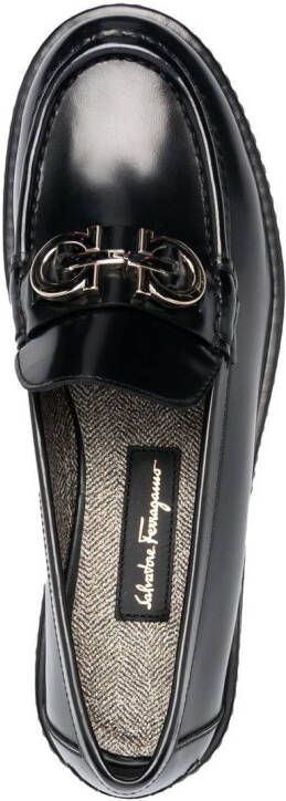 Ferragamo Ofelia Gancini horsebit loafers Zwart