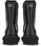 Ferragamo Orlando enkellaarzen met veters Zwart - Thumbnail 3