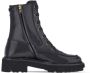 Ferragamo Orlando enkellaarzen met veters Zwart - Thumbnail 4