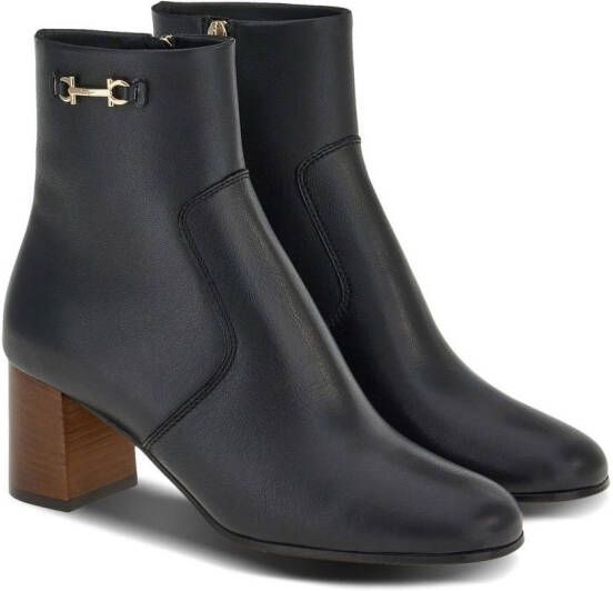 Ferragamo Otello enkellaarzen met gesp Zwart
