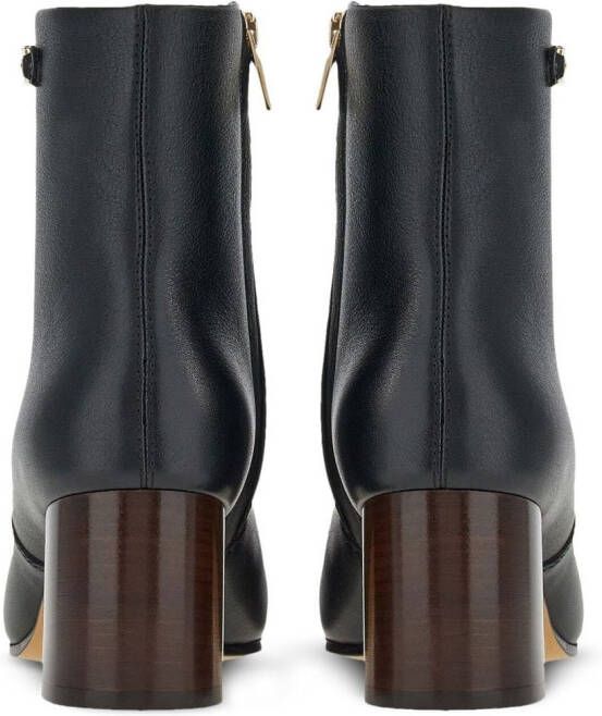Ferragamo Otello enkellaarzen met gesp Zwart