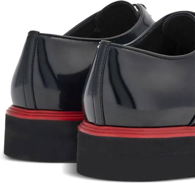 Ferragamo Oxford schoenen met contrasterende rand Zwart