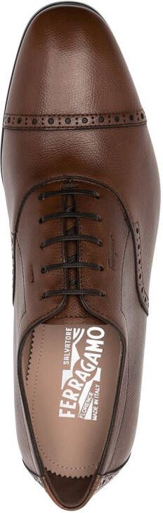 Ferragamo Oxford veterschoenen Bruin