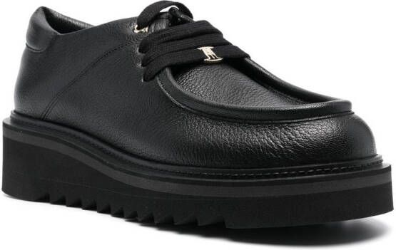 Ferragamo Oxford veterschoenen Zwart