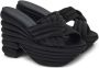 Ferragamo Gewatteerde sandalen Zwart - Thumbnail 2