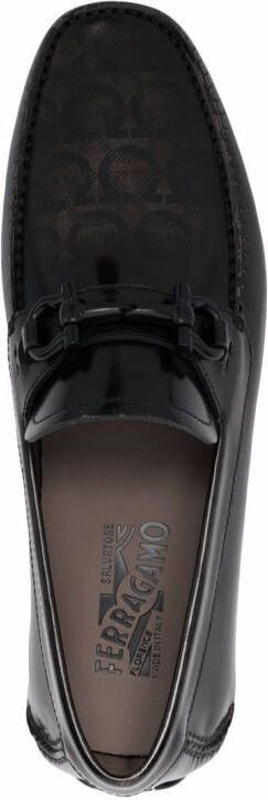 Ferragamo Paris leren loafers Bruin