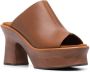 Ferragamo Muiltjes met plateauzool Bruin - Thumbnail 2