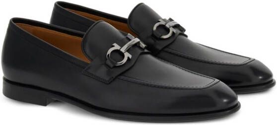 Ferragamo Gancini horsebit leren loafers Bruin
