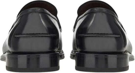 Ferragamo Penny loafers met ronde neus Zwart