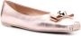 Ferragamo Pina ballerina's met strikdetail Roze - Thumbnail 2