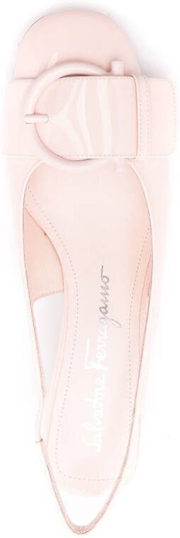 Ferragamo Pumps met strikdetail Beige