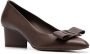Ferragamo Pumps met strikdetail Bruin - Thumbnail 2