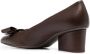 Ferragamo Pumps met strikdetail Bruin - Thumbnail 3