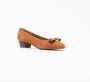 Ferragamo Pumps met strikdetail Bruin - Thumbnail 2