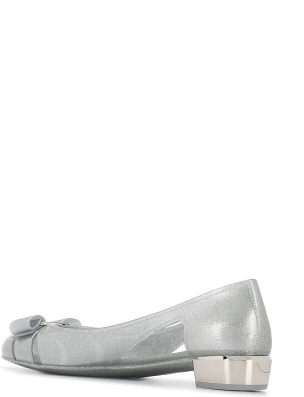 Ferragamo Pumps met strikdetail Zilver