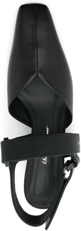Ferragamo Pumps met vierkante neus Zwart
