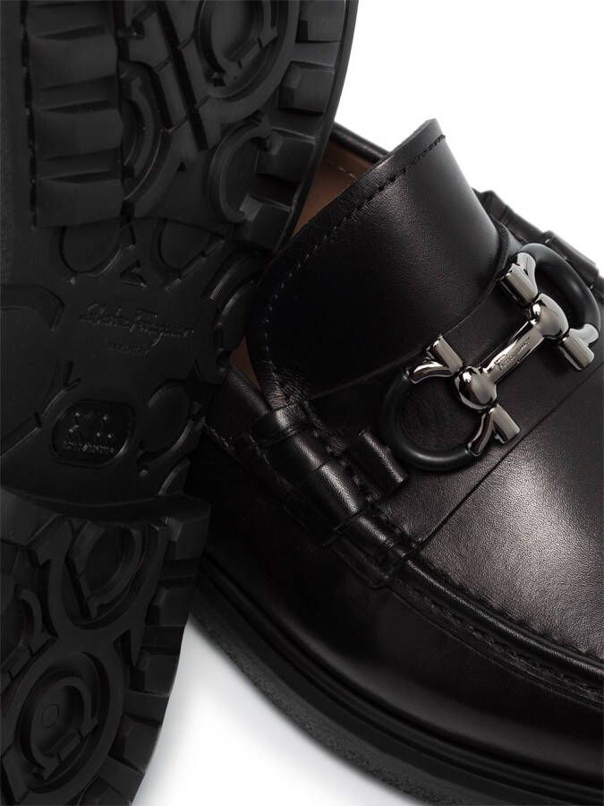 Ferragamo Ready loafers met Gancini plakkaat Zwart