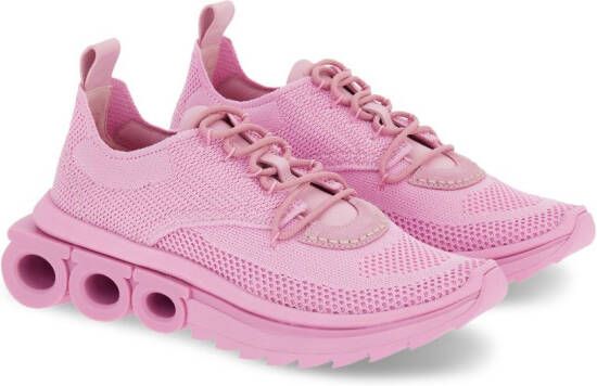 Ferragamo Gancini low-top sneakers Roze