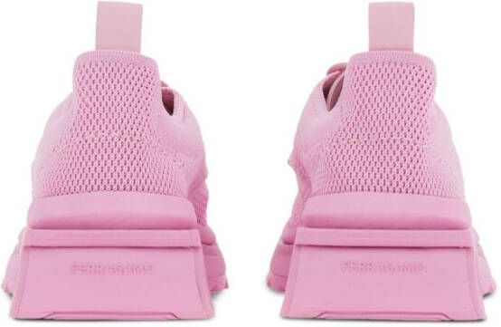 Ferragamo Gancini low-top sneakers Roze