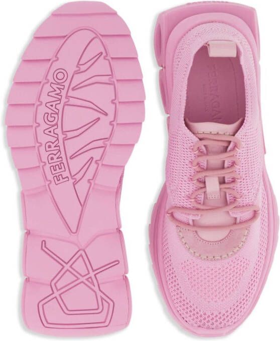 Ferragamo Gancini low-top sneakers Roze