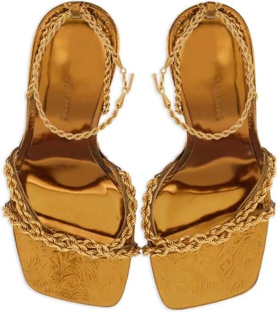 Ferragamo Sandalen met juwelen Goud