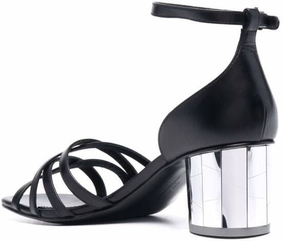 Ferragamo Sandalen met open neus Zwart