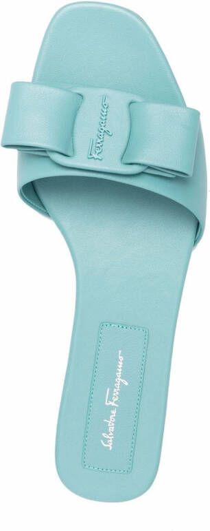 Ferragamo Sandalen met strikdetail Blauw