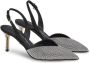 Ferragamo Slingback pumps verfraaid met kristallen Zwart - Thumbnail 2