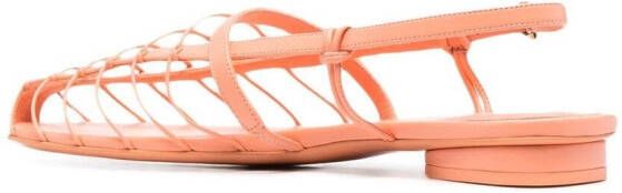 Ferragamo Slingback sandalen met bandjes Oranje