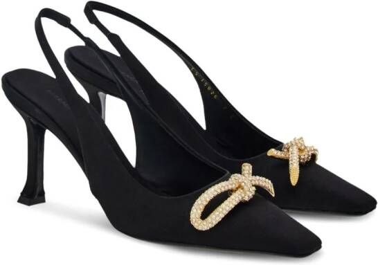 Ferragamo Slingbacks met strik Zwart