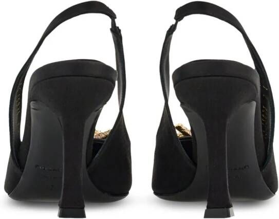 Ferragamo Slingbacks met strik Zwart