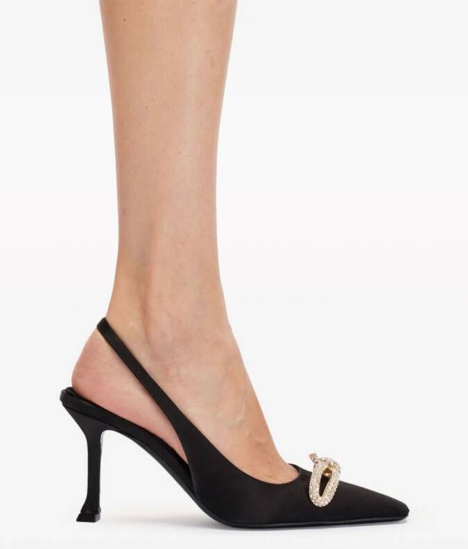 Ferragamo Slingbacks met strik Zwart