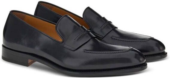 Ferragamo Leren loafers Zwart