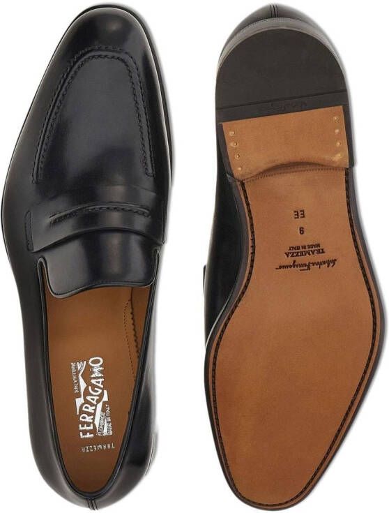 Ferragamo Leren loafers Zwart