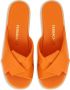 Ferragamo Slippers met geknoopt detail Oranje - Thumbnail 4