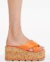 Ferragamo Slippers met geknoopt detail Oranje - Thumbnail 5