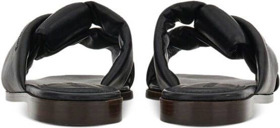 Ferragamo Slippers met geknoopt detail Zwart