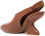 Ferragamo Sloane pumps met chunky hak Bruin - Thumbnail 3