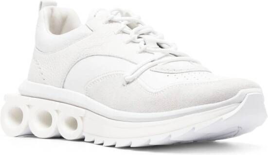 Ferragamo Sneakers met Gancini-plakkaat Wit