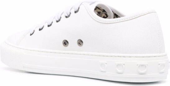 Ferragamo Sneakers met logo-reliëf Wit