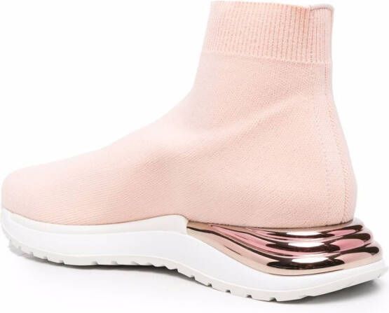 Ferragamo Sneakers met logo Roze