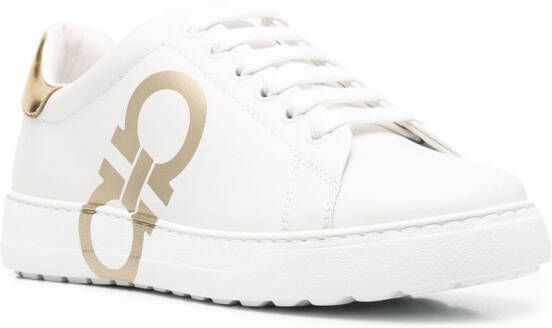 Ferragamo Sneakers met logoprint Wit
