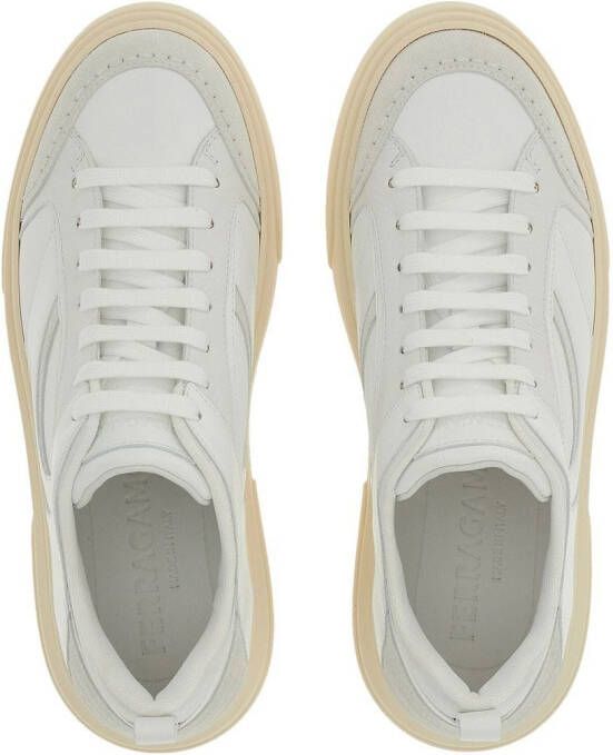 Ferragamo Sneakers met vlakken Wit