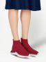 Ferragamo Soksneakers met logoprint Rood - Thumbnail 5
