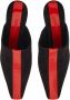 Ferragamo 85 mm suède muiltjes met streepdetail Zwart - Thumbnail 4