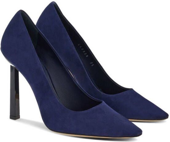 Ferragamo Suède pumps Blauw