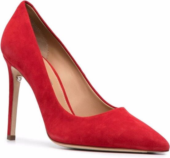 Ferragamo Suède pumps Rood